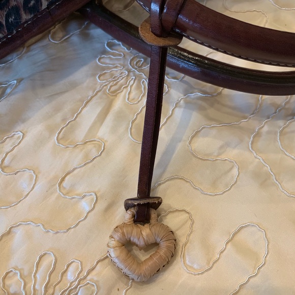 Brighton straw & leather bag - Picture 4 of 8